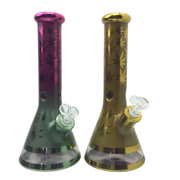 13-inch-assorted-colors-mj-leaf-beaker-water-pipe-es24107