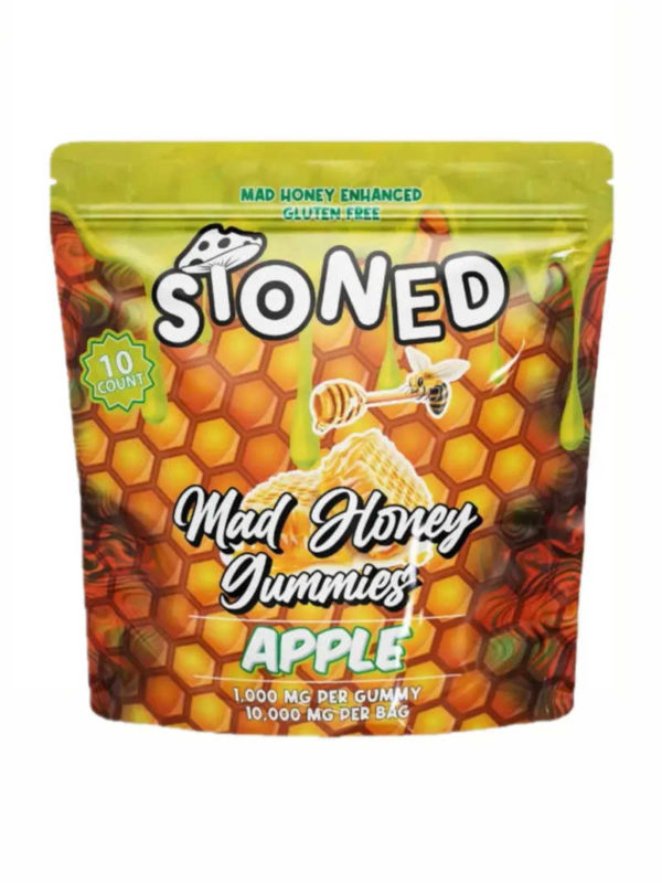 STONED MAD HONEY GUMMIES APPLE 10000MG/10GUMMIES