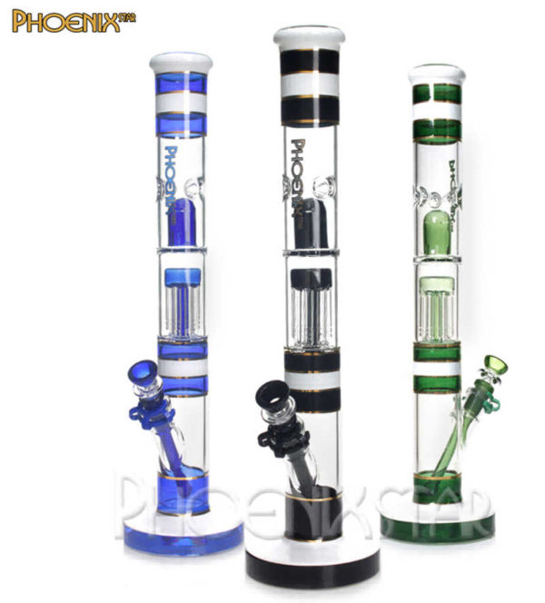 17-5-inch-color-bands-with-dual-diffuser-straight-water-pipe