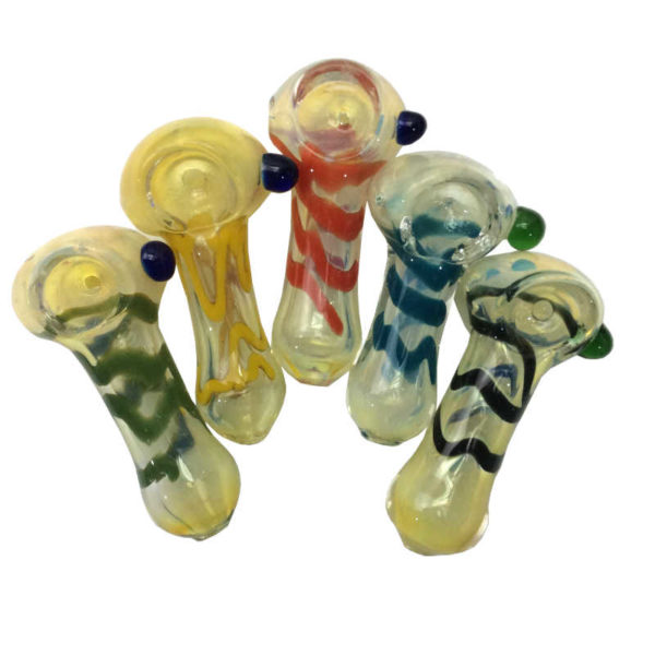 2-5-inch-fumed-assorted-colors-thick-frit-line-hand-pipe