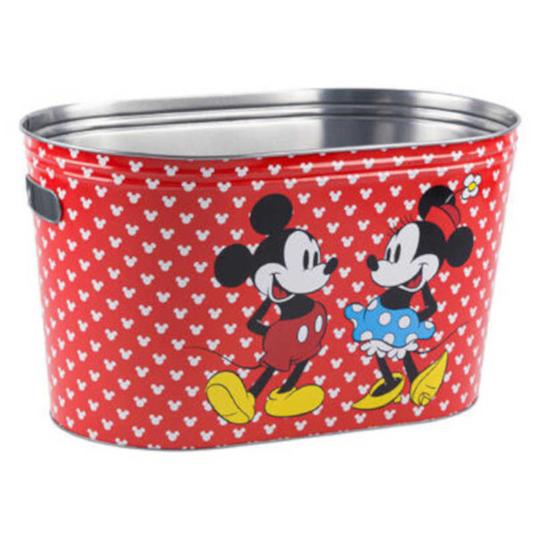 mickey-and-minnie-oval-metal-tub-16x9-inch-95645