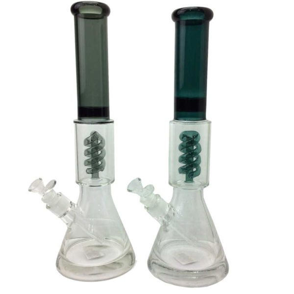 16-inch-helix-coil-perculator-assorted-colors-thick-base-beaker-water-pipe-es24785