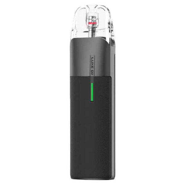 Included: 1 x LUXE Q2 Battery 1 x LUXE Q 0.6 ohm MESH Pod (3ml, Pre-installed) 1 x LUXE Q 1.0 ohm MESH Pod (3ml, In box)| 1 x Type-C Charging Cable 1 x User Manual & Warranty Card 5 Available Colors: Black | Blue | Green | Grey | Orange