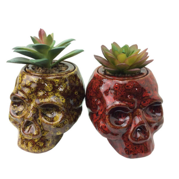 4-5-inch-ceramic-skull-with-planter-lid-stash-jarassorted-colors