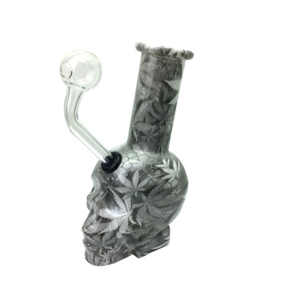 6-inch-leaf-skull-oil-burner-beaker