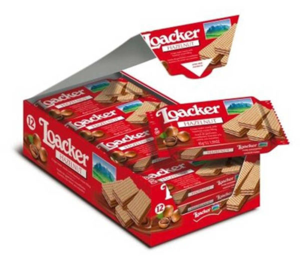 LOACKER CLASSIC HAZELNUT WAFFERS (12 CT)