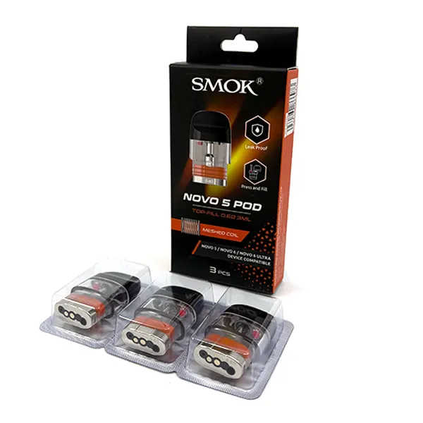 55337 smok-novo-5-6-6-ultra-3ml-pod-top-fill-0-4ohm-dual-meshed-coil-3-ct