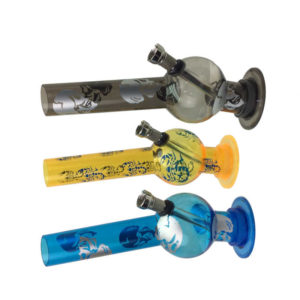 8-inch-plastic-bubble-assorted-colors-and-design-water-pipe