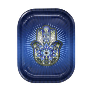 hamsa-blue-small-metal-tray-7x5-5