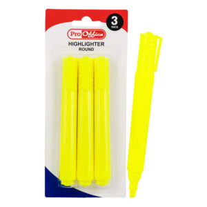pro-office-yellow-highlighter-round-3-ct-11728