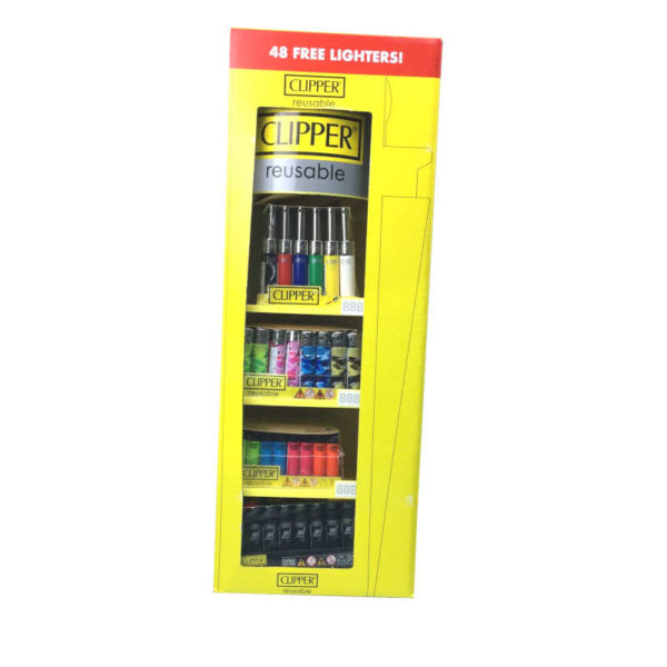 clipper-lighters-4-tier-display-120-ct48
