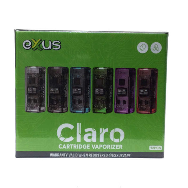 exxus-claro-battery-display-assorted-colors