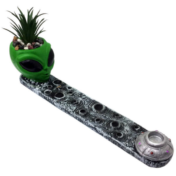 12-5-inch-alien-with-plant-polystone-incense-burner