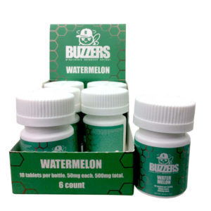 buzzerz-cat-claw-watermelon-50mg-tablets-10-ct