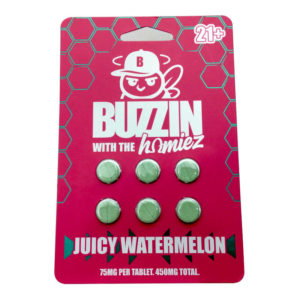 buzzerz-cat-claw-juicy-watermelon-75mg-tablets-6-ct