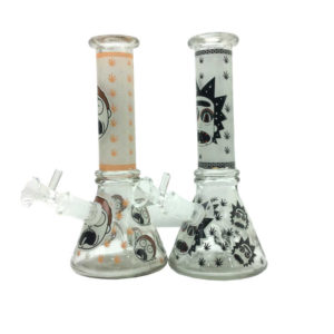 8-inch-glow-in-the-dark-rm-logo-4mm-beaker-water-pipe-assorted
