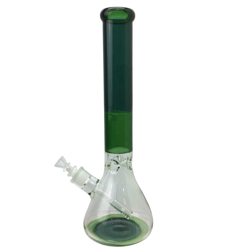 53294 15-inch-two-tone-colored-glass-beaker-water-pipe