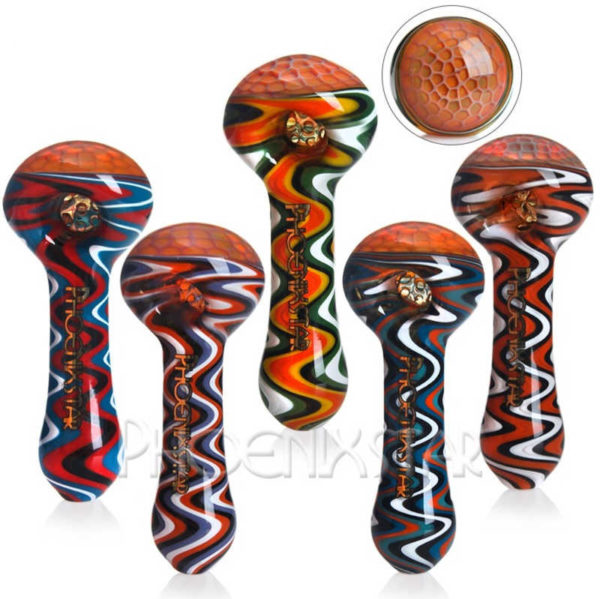 4-inch-fumed-molino-screen-bowl-hand-pipe-american-glass-color-rod