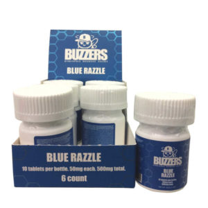 buzzerz-cat-claw-blue-razzle-50mg-tablets-10-ct