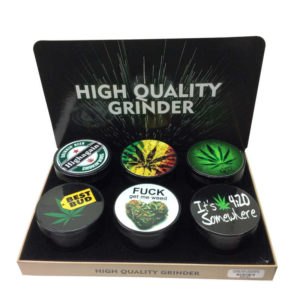 63MM ZINC GRINDERS ASSORTED DESIGNS #1