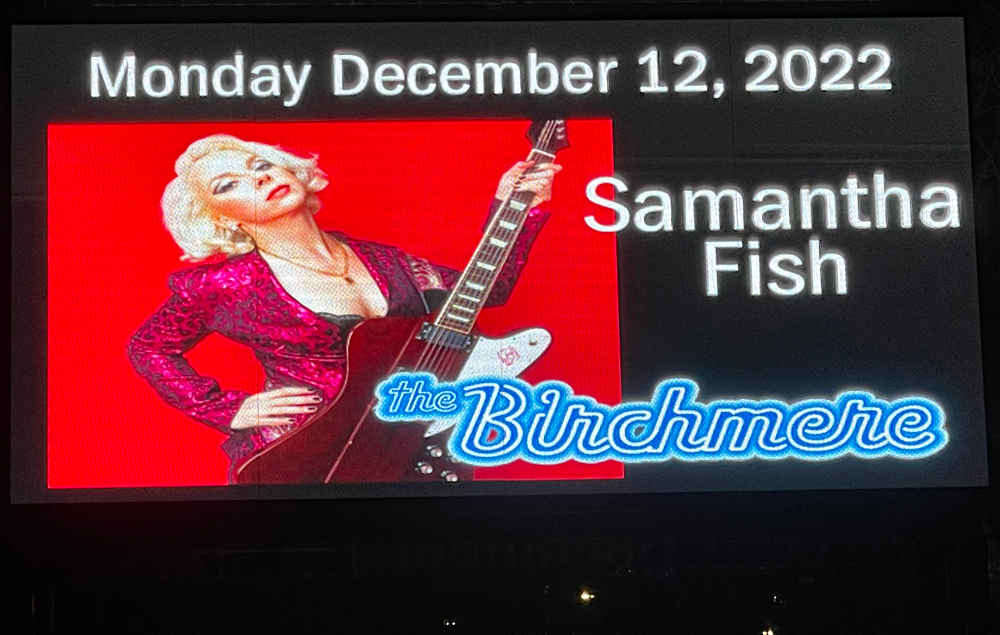 Samantha Fish, Birchmere, 12/12/22