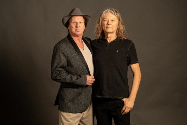Adrian Belew and Jerry Harrison