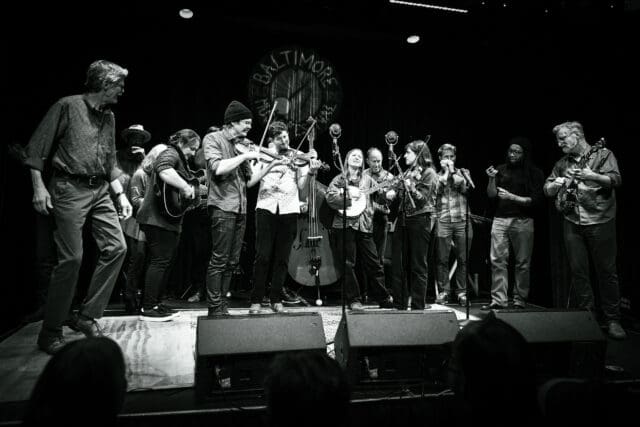 Mega Band Jam at Baltimore Old Time Music Festival at Creative Alliance March 10-11, 2023 Photo by Casey Ryan Vock
