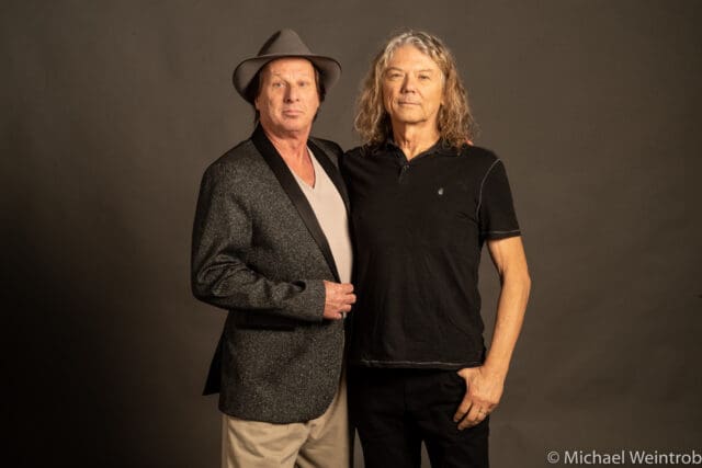 Adrian Belew and Jerry Harrison