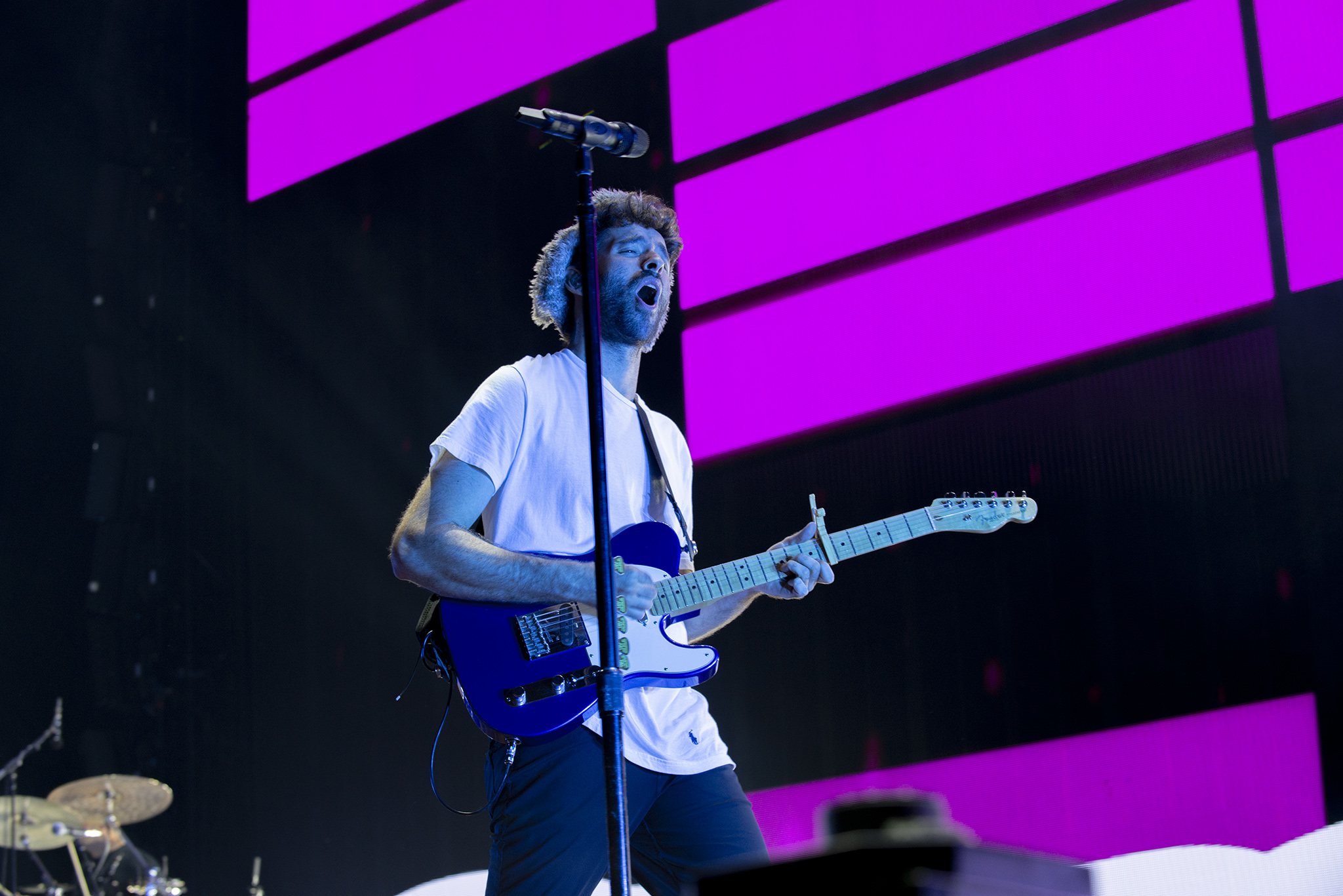 AJR performing at Merriweather Post Pavilion - August 10, 2025