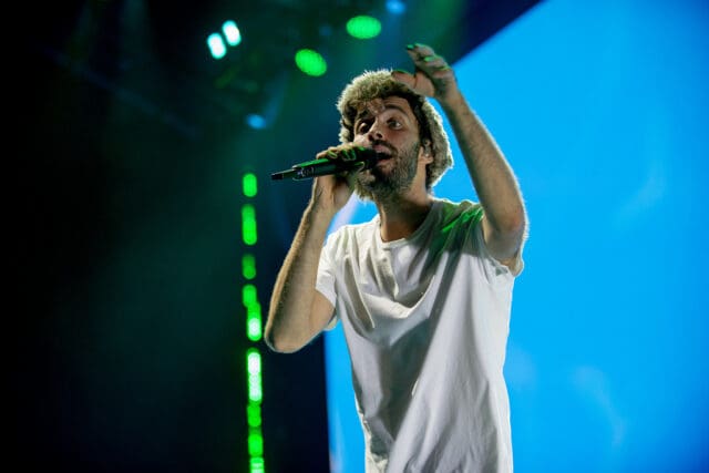 AJR performing at Merriweather Post Pavilion - August 10, 2025