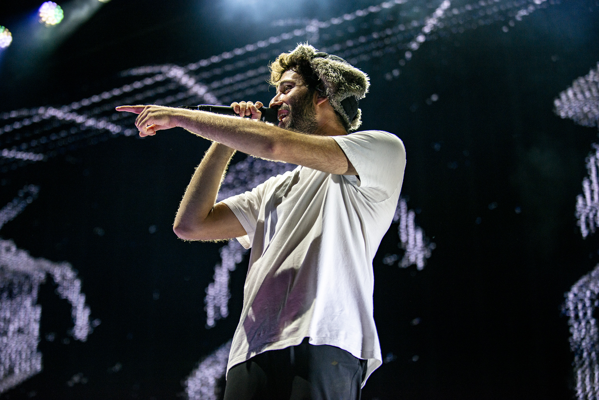 AJR performing at Merriweather Post Pavilion - August 10, 2025