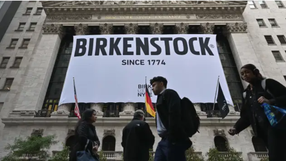 Birkenstock plunges over 12% in its stock market debut, starting at $41 per share