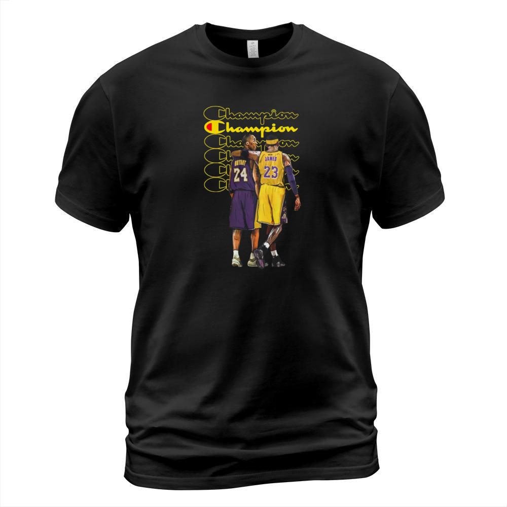 Champion Kobe Bryant and Lebron James T-Shirt Unisex