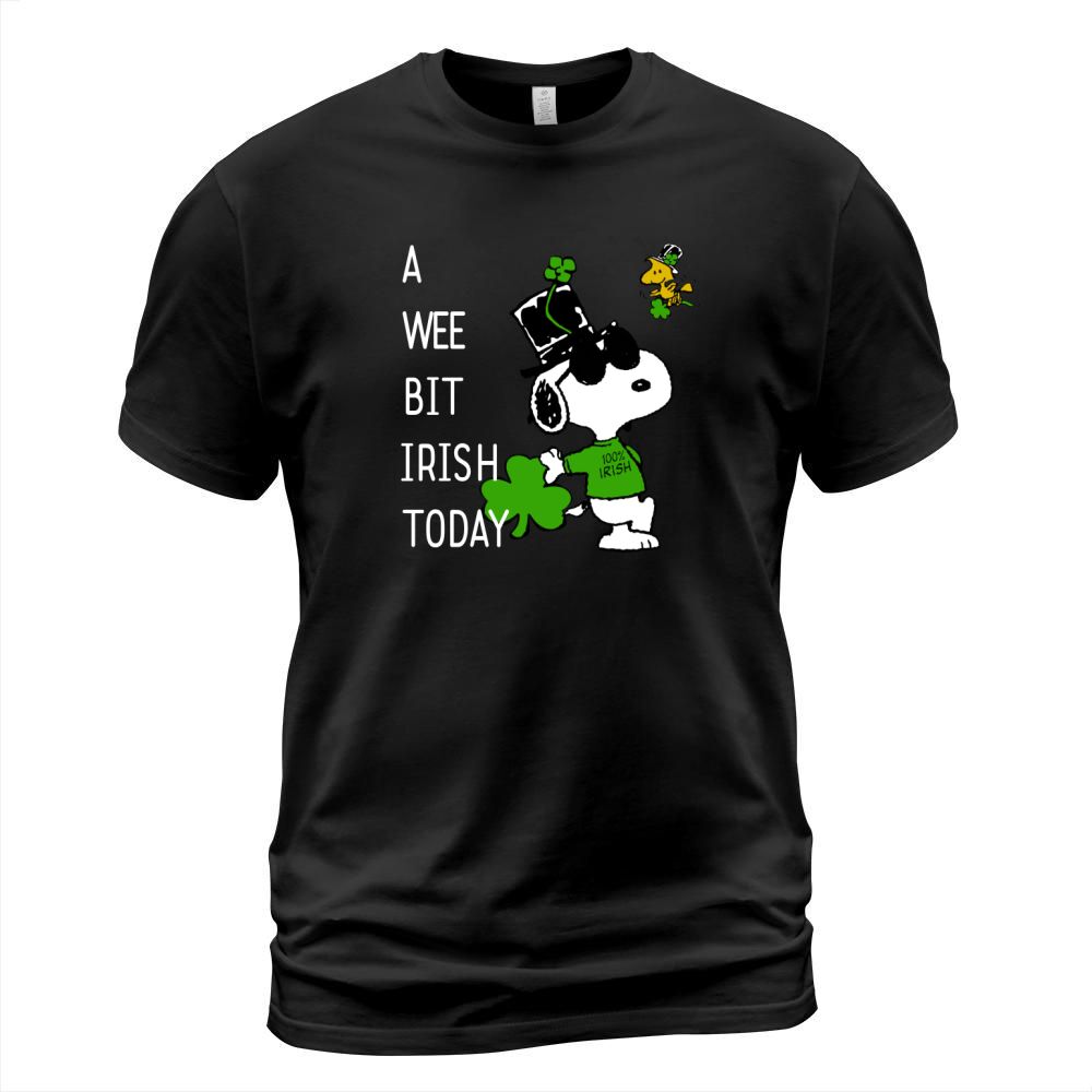 Snoopy A Wee Bit Irish Today Shamrock St. Patrick’s Day shirt T-Shirt Unisex