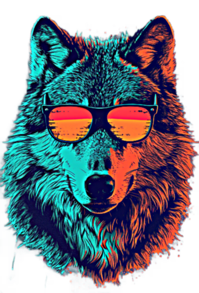 Portrait Wolf Sunglasses Stock Illustrations – 214 Portrait Wolf Sunglasses  Stock Illustrations, Vectors & Clipart - Dreamstime