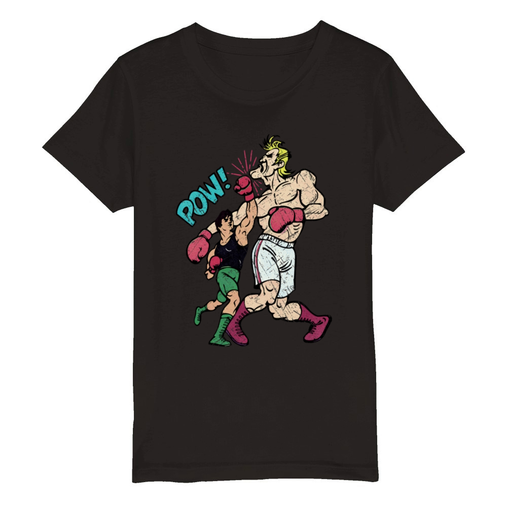 Punch Out Vintage Poster V01 Organic Kids Crewneck T-shirt