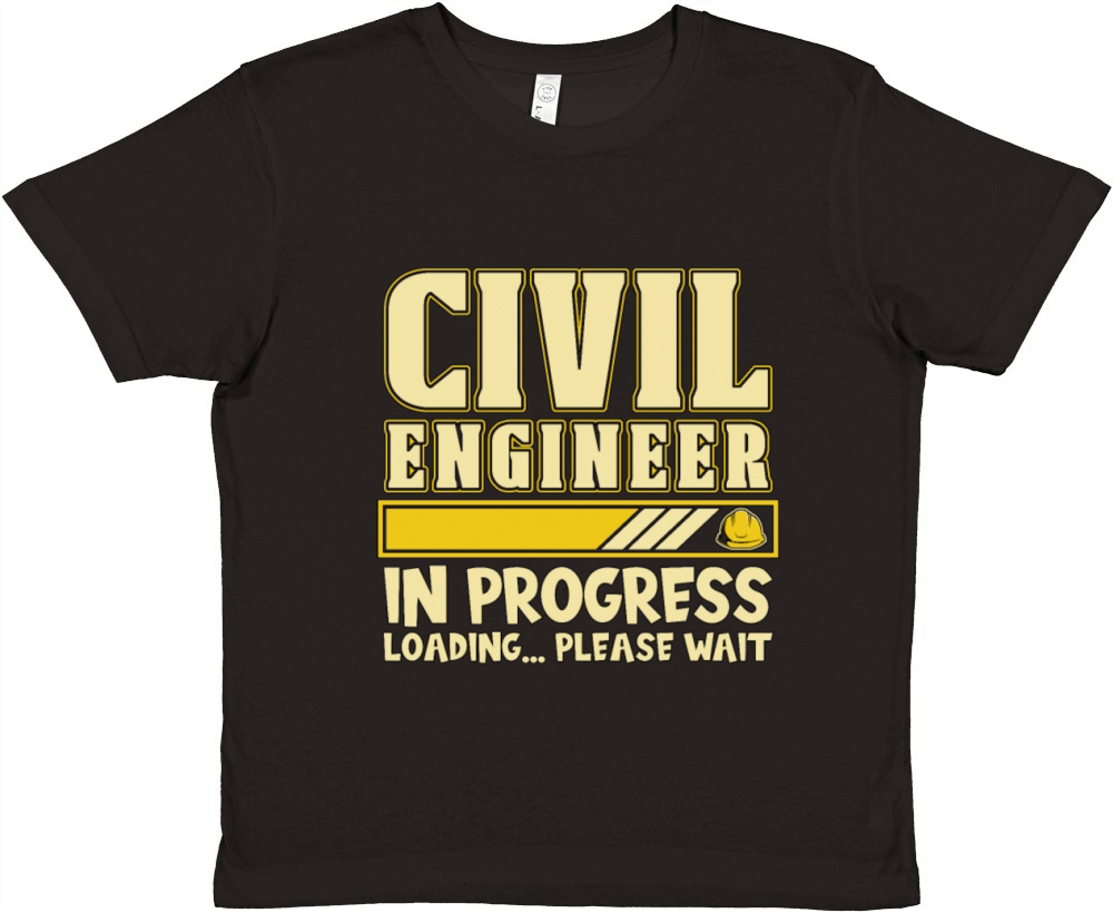 Civil Engineer In Progress Loading Engineering Premium Kids Crewneck T-shirt