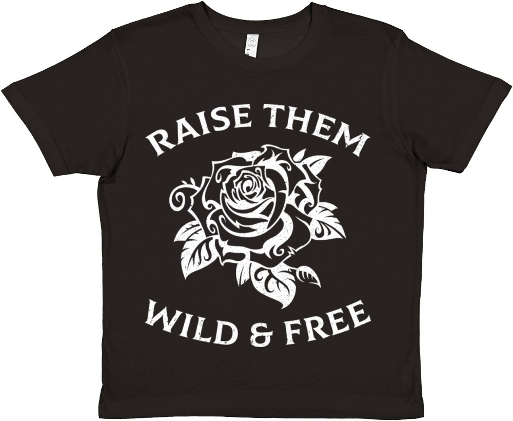Raise Them Wild Free Hippie Mama Premium Kids Crewneck T-shirt