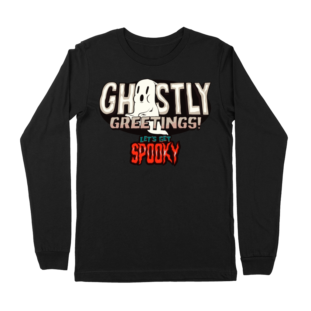 halloween ghost spooky horror for ghost lovers Premium Long Sleeve