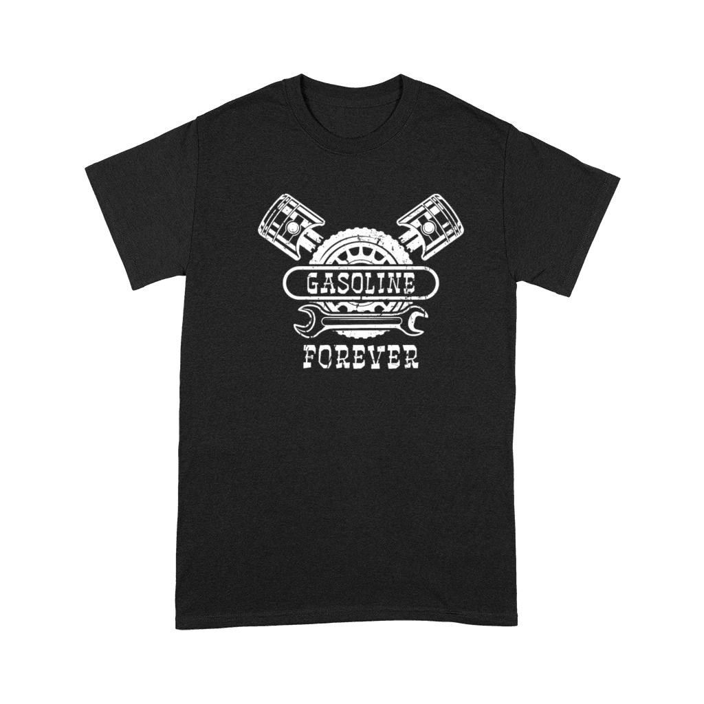 Gasoline Forever Vintage Hot Rod Engine Premium T-shirt