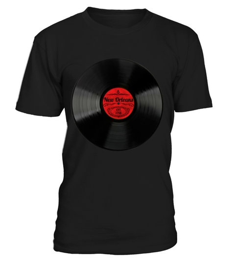 New Orleans Gift Retro Musical Art Vintage Vinyl T-Shirt Unisex