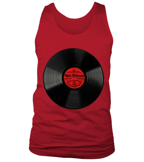 New Orleans Gift Retro Musical Art Vintage Vinyl Tank Top Unisex