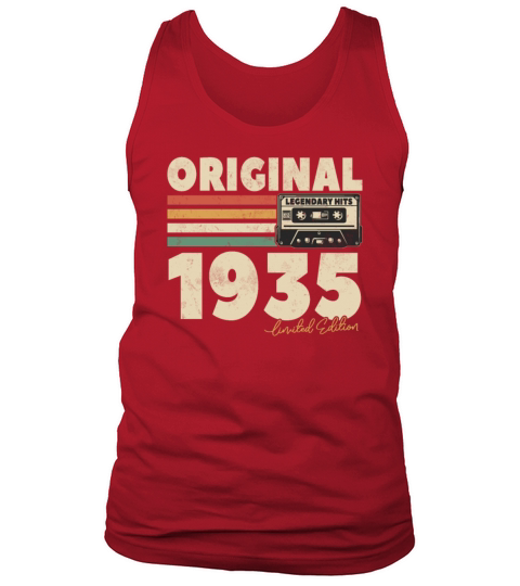 Vintage 1935 Birthday Gift Tank Top Unisex