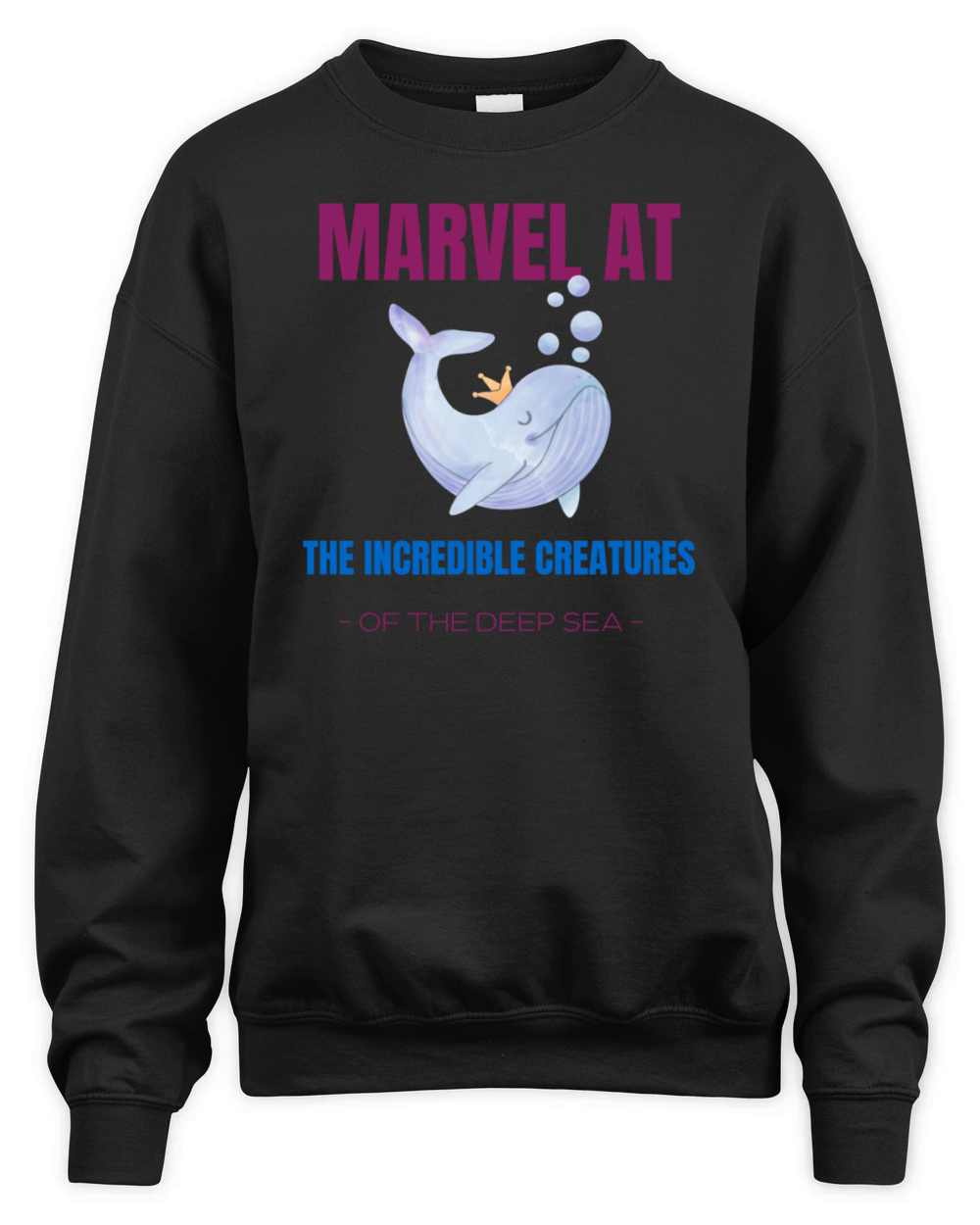 Incredible creatures of the deep sea Unisex Premium Crewneck Sweatshirt