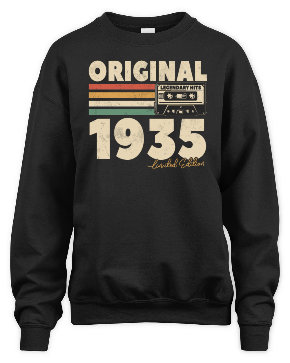 Vintage 1935 Birthday Gift Unisex Premium Crewneck Sweatshirt