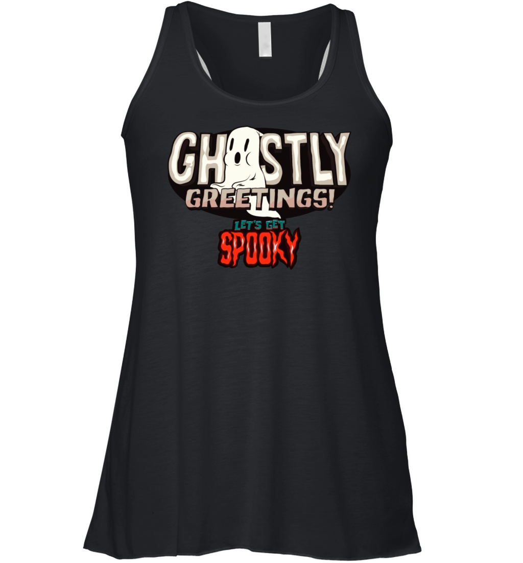 halloween ghost spooky horror for ghost lovers Women's Flowy Tank Top