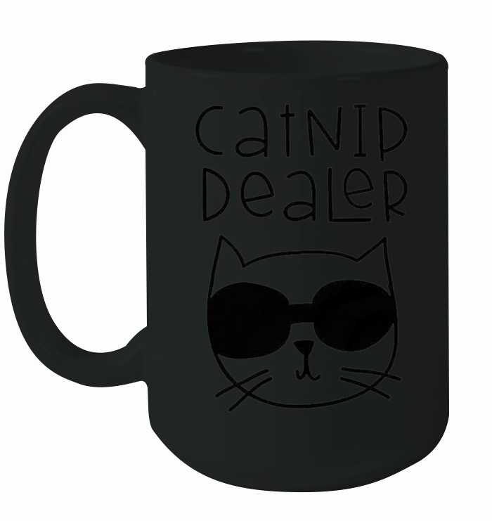 Catnip Dealer Funny Cat Lover Ceramic Mug
