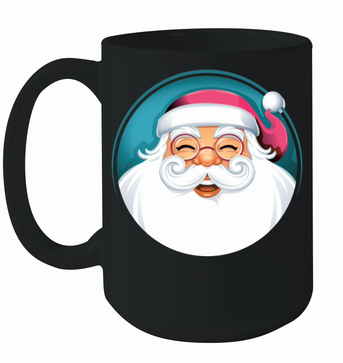 Merry Christmas Vintage Pink Santa Claus Holiday Season Ceramic Mug