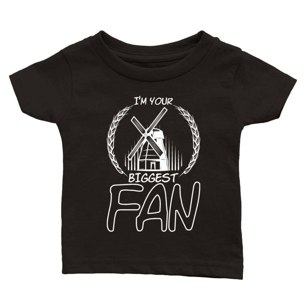 Im Your Biggest Fan Windmill Pun Classic Baby Crewneck T-shirt