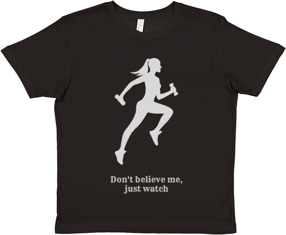 Womens Vintage Sport don’t believe me just watch Premium Kids Crewneck T-shirt